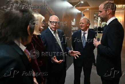 Britain's Prince William attends the ceremony for 12th annual Tusk Conservation Awards, in London