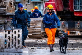 Dutch royal couple visits site of explosions in The Hague