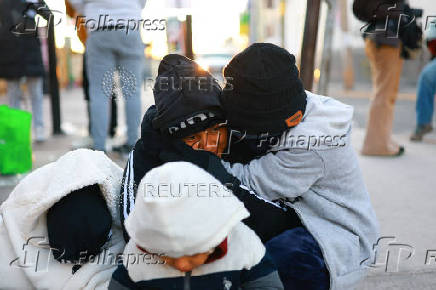 Migrants, seeking asylum in the United States attend their appointment in Ciudad Juarez