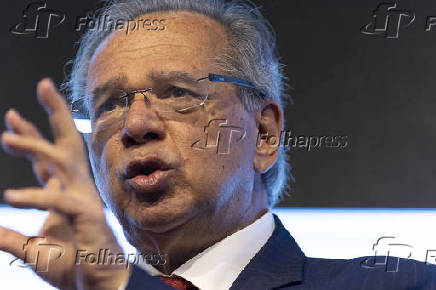 Ministro Paulo Guedes durante a Summit Abrainc 2022 (SP)