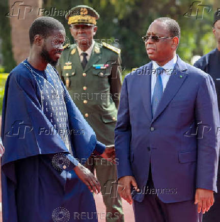 Senegal's president-elect Bassirou Diomaye Faye meets outgoing President Macky Sall in Dakar