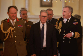 Keir Starmer British Prime Minister meets defence chiefs in Downing Street