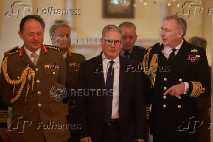 Keir Starmer British Prime Minister meets defence chiefs in Downing Street