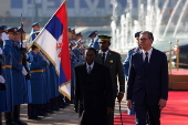 President of Equatorial Guinea Teodoro Obiang Nguema Mbasogo visits Serbia