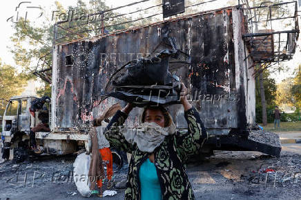 Aftermath of an anti-government rally by supporters of former Pakistani PM Khan's party PTI, in Islamabad