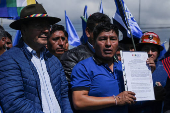 MAS Party celebrates new leader, leaving Evo Morales out of office after 25 years, in El Alto