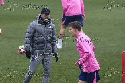 Entrenamiento del Atltico de Madrid