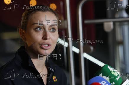 La tenista espaola Paula Badosa en un encuentro con la prensa