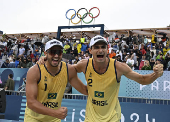 Dupla brasileira do vlei de praia Andr e Jorge nas Olimpiadas