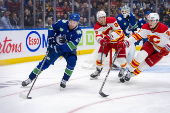 NHL: Calgary Flames at Vancouver Canucks