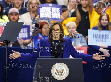 US Vice President Kamala Harris attends campaign event at Craig Ranch Regional Park