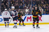 NHL: Columbus Blue Jackets at Vancouver Canucks