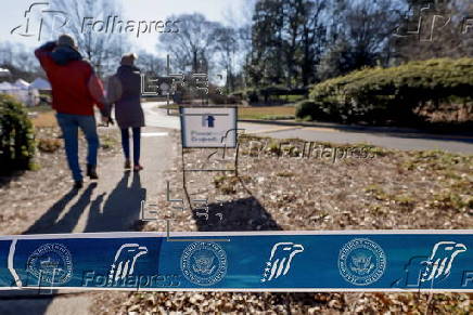 Preparations for the funral of Former US President Jimmy Carter in Atlanta