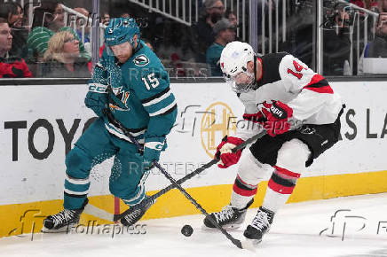 NHL: New Jersey Devils at San Jose Sharks