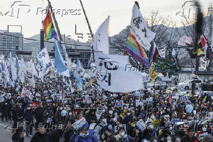 Rally demanding the detention of the impeached South Korean President Yoon Suk Yeol