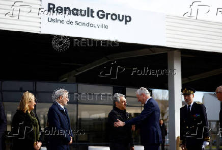 Visit of Renault Sandouville plant in Normandy