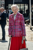 Denmark's former Queen Margrethe inaugurates the anniversary gift from the Government and Parliament, in Copenhagen