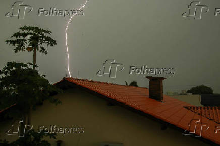 Temporal com vento forte, chuva e granizo atinge a Regio dos Vales no RS