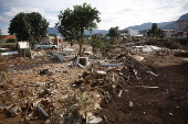 Imagens de drone mostram a destruio no municpio de Roca Sales (RS), no vale do Taquari