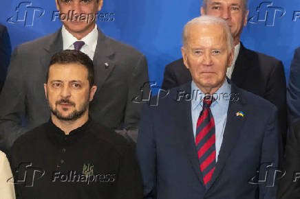 Volodymyr Zelensky e Joe Biden durante Assembleia-Geral da ONU