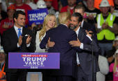 Republican presidential nominee and former U.S. President Donald Trump campaigns in Pittsburgh