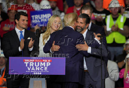 Republican presidential nominee and former U.S. President Donald Trump campaigns in Pittsburgh