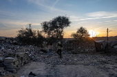 Internally displaced Palestinians in Khan Younis, southern Gaza Strip