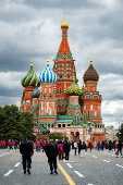 Vista externa da Catedral de So Baslio localizada na praa vermelha em Moscou