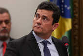 Sergio Moro em sesso na Cmara dos Deputados sobre as mensagens