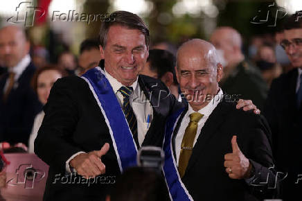 Bolsonaro e o ministro Luiz Eduardo Ramos (Secretaria de Governo)