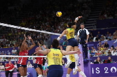 Semifinal de vlei de quadra feminino, nas Olimpadas de Paris 2024