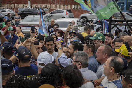 O prefeito e candidato Ricardo Nunes (MDB), faz carreata em SP