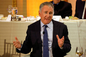 Ken Griffin speaks to the Economic Club of New York at The Plaza Hotel in New York