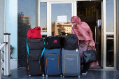 Displaced Lebanese, who had fled to Iraq, prepare to head back home after a ceasefire between Israel and the Lebanese armed group Hezbollah took effect, in Karbala