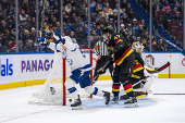 NHL: Tampa Bay Lightning at Vancouver Canucks