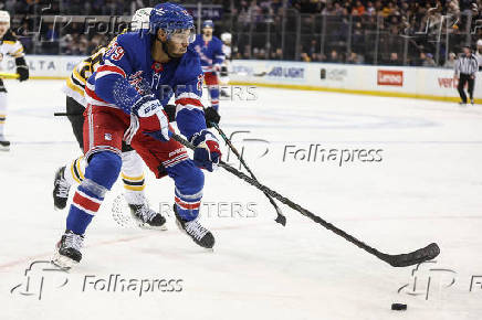 NHL: Boston Bruins at New York Rangers