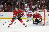 NHL: New York Rangers at Chicago Blackhawks