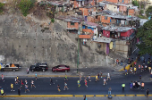 Venezuelans participate in the 9th CAF Caracas Marathon 2025, in Caracas