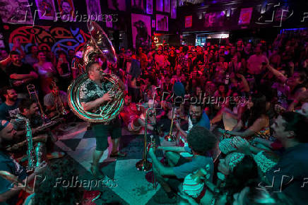 Ensaio do bloco de carnaval Charanga do Frana