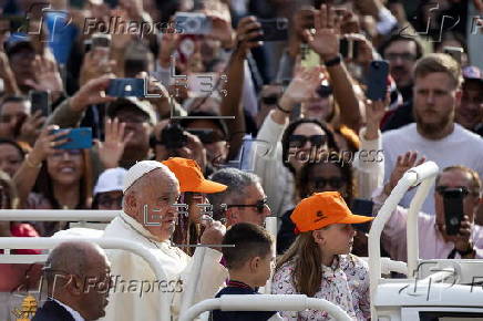 Pope Francis leads Wednesday's general audience in Saint Peter's Square