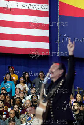 Democratic presidential nominee U.S. Vice President Kamala Harris campaigns in Phoenix