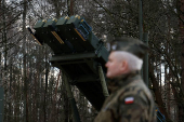 Patriot launchers at Polish military base