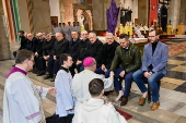 The Primate of Poland, Archbishop Wojciech Polak leads Easter Holy Week rituals