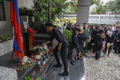 Memorial ceremony in Jakarta for the victims of the Crocus City Hall attack