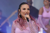 A cantora Ivete Sangalo abrindo o Palco Mundo, no Rock in Rio 2024