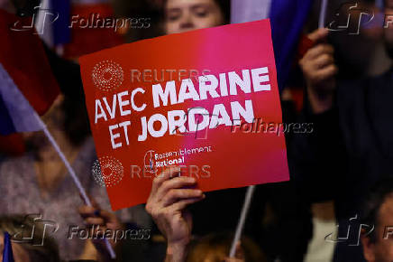 Political rally of the Rassemblement National party in Nice