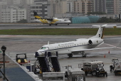 Manh com garoa no aeroporto de Congonhas