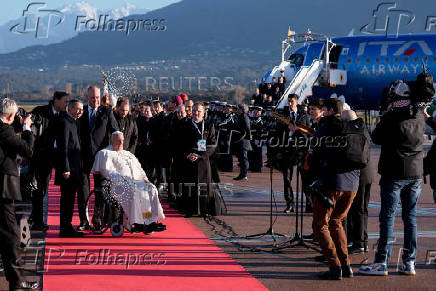 Pope Francis visits Corsica