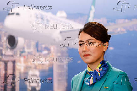 FILE PHOTO: Boeing and Greater Bay Airlines' agreement signing ceremony in Hong Kong