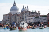 Pantegana sail parade in Venice